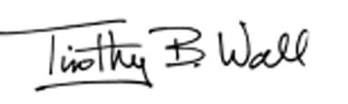 Timothy B. Wall signature